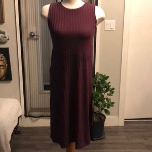 NWT Burgundy long side slit sweater